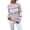 Pink, variant on Women’s Casual Print Knitted Pullover Sweaters Christmas Snowflakes Crew Neck Jumper Tops Holiday Vacation Tops (Blue XL)