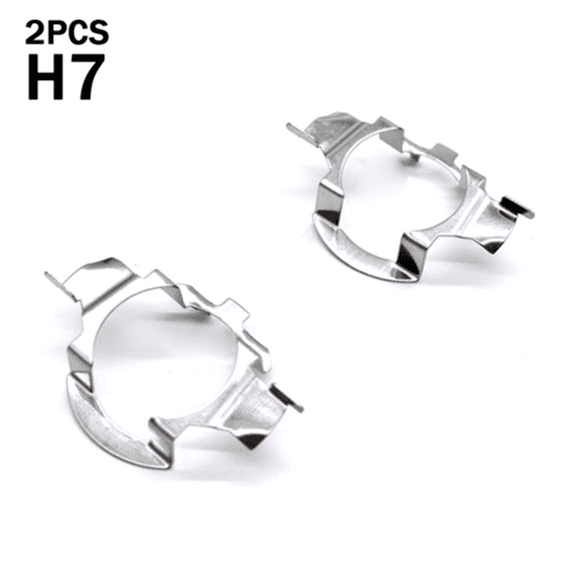 Adapters Holders LED Headlight H7 Base Card LED Headlight Silver Aluminum Bulb Socket H7 For Benzs For Qashqai