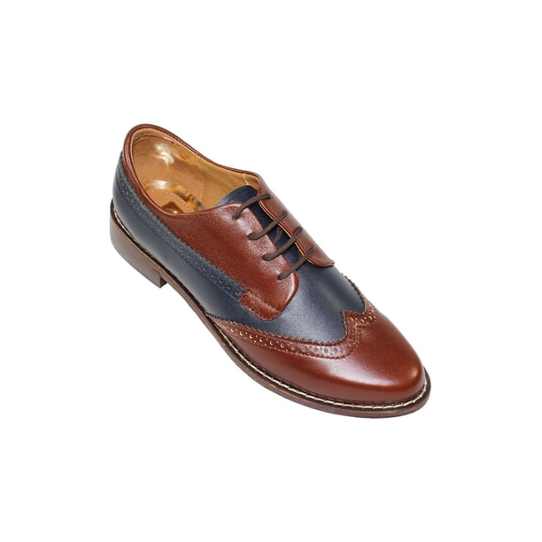 ZAPATOS CASUALES LEON MUJER DAMA CAFE AZUL MARINO PIEL MESTIZO 271 LEON 271