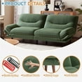 thumbnail image 6 of Homall Futon Sofa Bed with Adjustable Backrest & Five Angles Adjustable Armrests Sofa Couch for Small Spaces Living Room Office,Corduroy Green, 6 of 7
