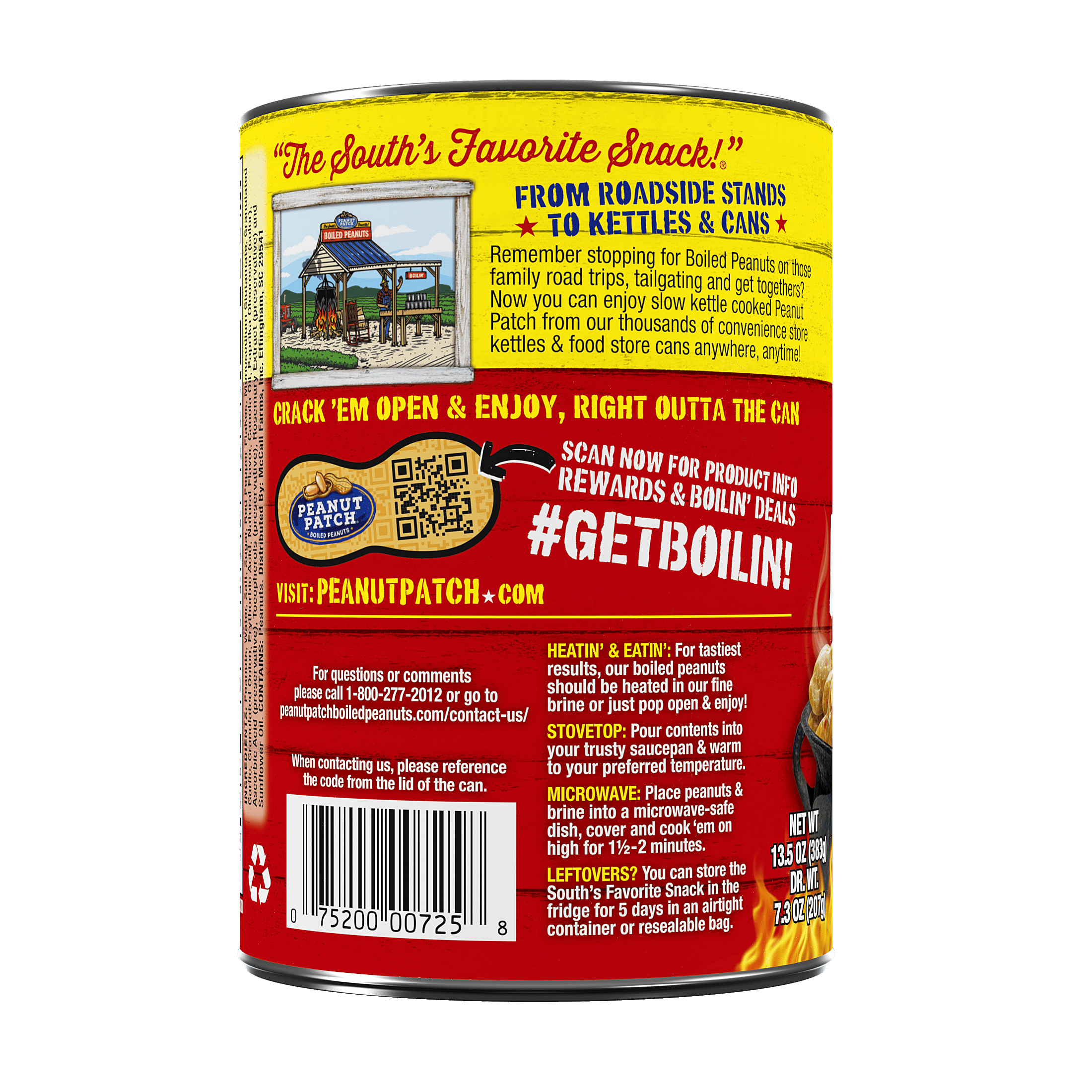 Peanut Patch Cajun Boiled Peanuts, 13.5 oz