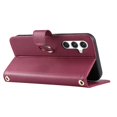 thumbnail image 4 of For Samsung Galaxy A54 5G Crossbody Leather Case Ring Buckle Wallet Stand Rhombus Mobile Cover - Gre, 4 of 5