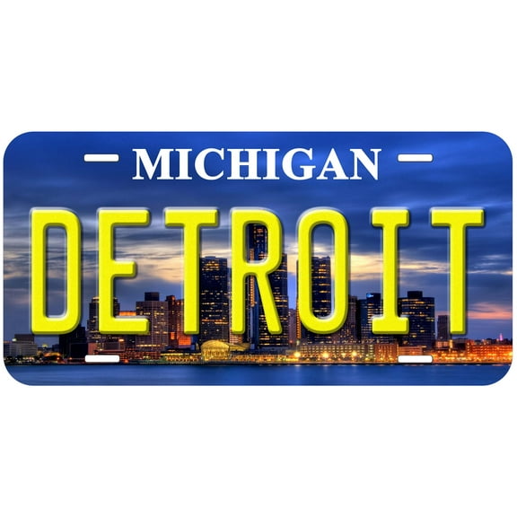 Detroit MI TAG01 Novelty Car Auto License Plate