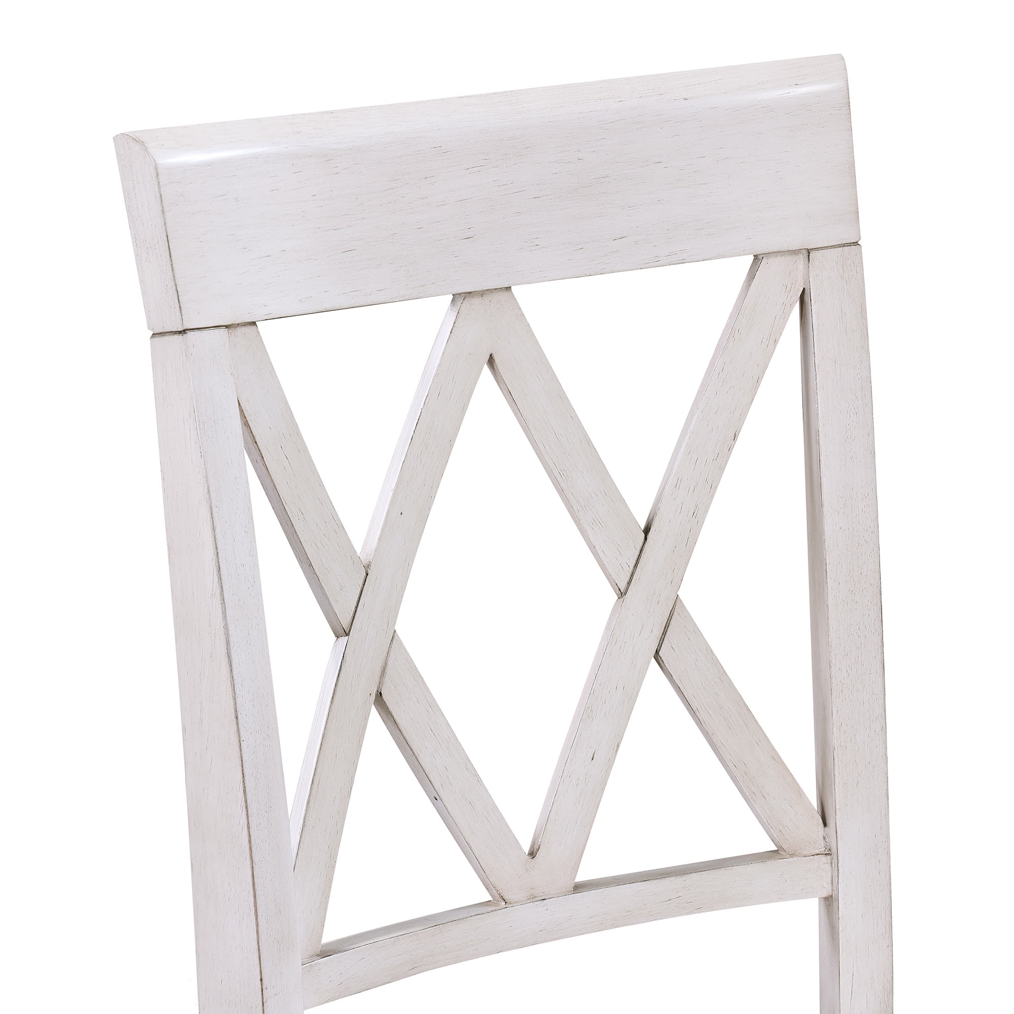 Duhome Solid Wood Dining Chairs Set of 4 Modern Cross Back Chairs for Kitchen, Dining Room,White
