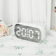 thumbnail image 5 of Naiovety Reloj despertador Pantalla digital Reloj de conjuntos de alarmas Ajuste de brillo 2. Hora Fecha Electrodomésticos luz azul blanca, 5 of 6