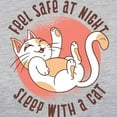 thumbnail image 3 of CafePress - Sleep With A Cat Long Sleeve T Shirt - Womens Baseball Tee, 3 of 4