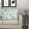 thumbnail image 6 of Aqua Starfish Pillow Covers 18X18 Inch Set of 2 Beach Ocean Coastal Decorative Square Pillow Cases Summer Nautical Cotton Linen Cushion Case Home Decor for Sofa Couch Bedroom Outdoor, 6 of 6