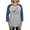 Heather/Blue, variant on CafePress - The Sloth Is My Spirit Anima Long Sleeve T Shirt - Womens Baseball Tee