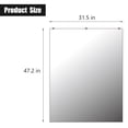 thumbnail image 6 of 48" x 32" Home Gym Mirror Wall Mounted - Large Full Length Workout Mirror for Fitness, Yoga, Dance, Gymnastics with Flat Polished Edge, 6 of 6