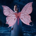 thumbnail image 3 of Cosplay brillante Hada ala Organza puesta en escena traje resplandor fiesta suministros, 3 of 7
