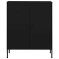 thumbnail image 2 of vidaXL Armoire de Rangement Noire 80x35x101,5 cm Acier, 2 of 5