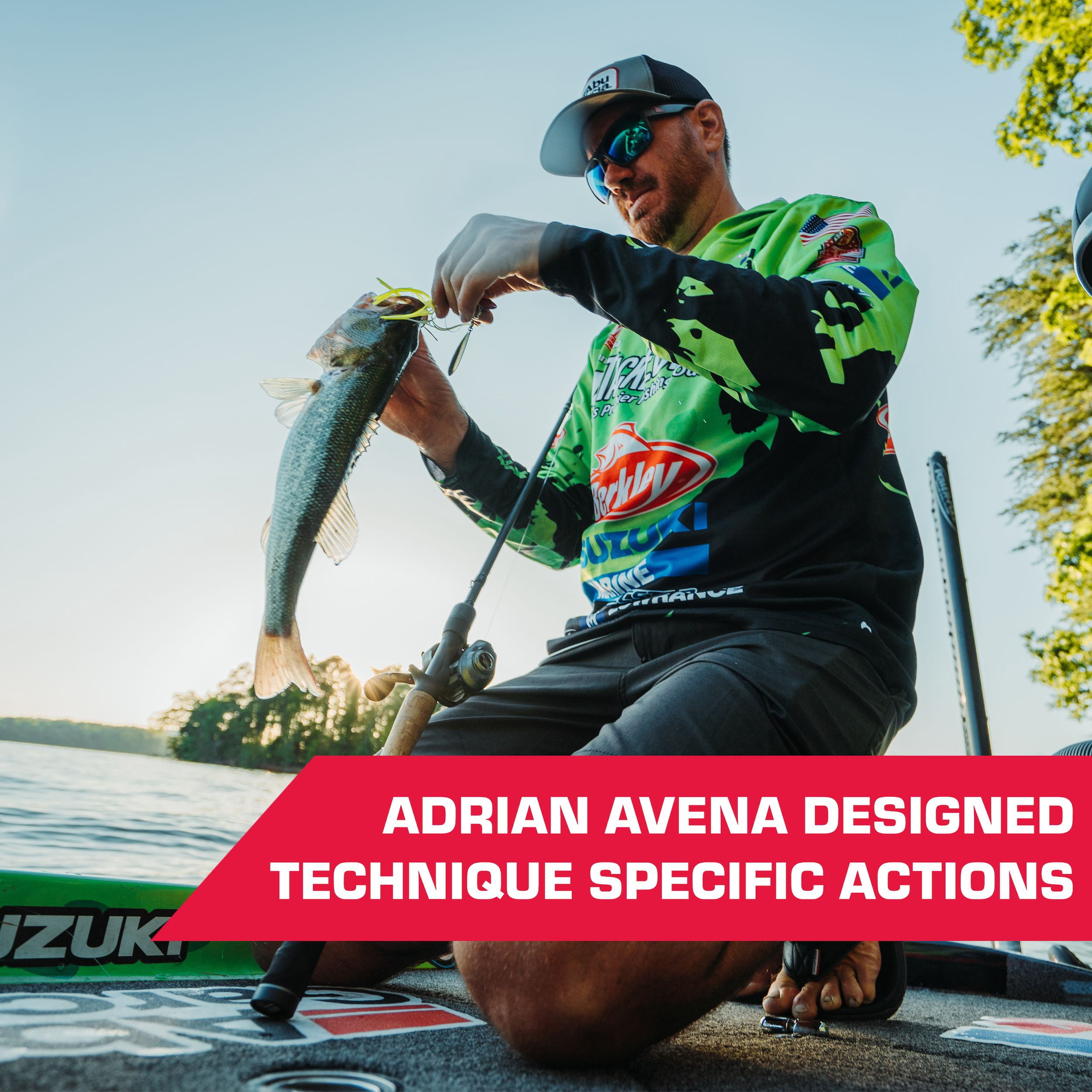 Abu Garcia Adrian Avena Spinnerbait Rod, 6'10" Medium Heavy, 1 Piece