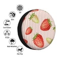 thumbnail image 4 of Yiaed Strawberries Print Tire Wheel Cover, Waterproof Spare Tire Cover Fit for Jeep, Truck,Trailer, RV, SUV, Camper and Most Vehicle-17 inch, 4 of 6