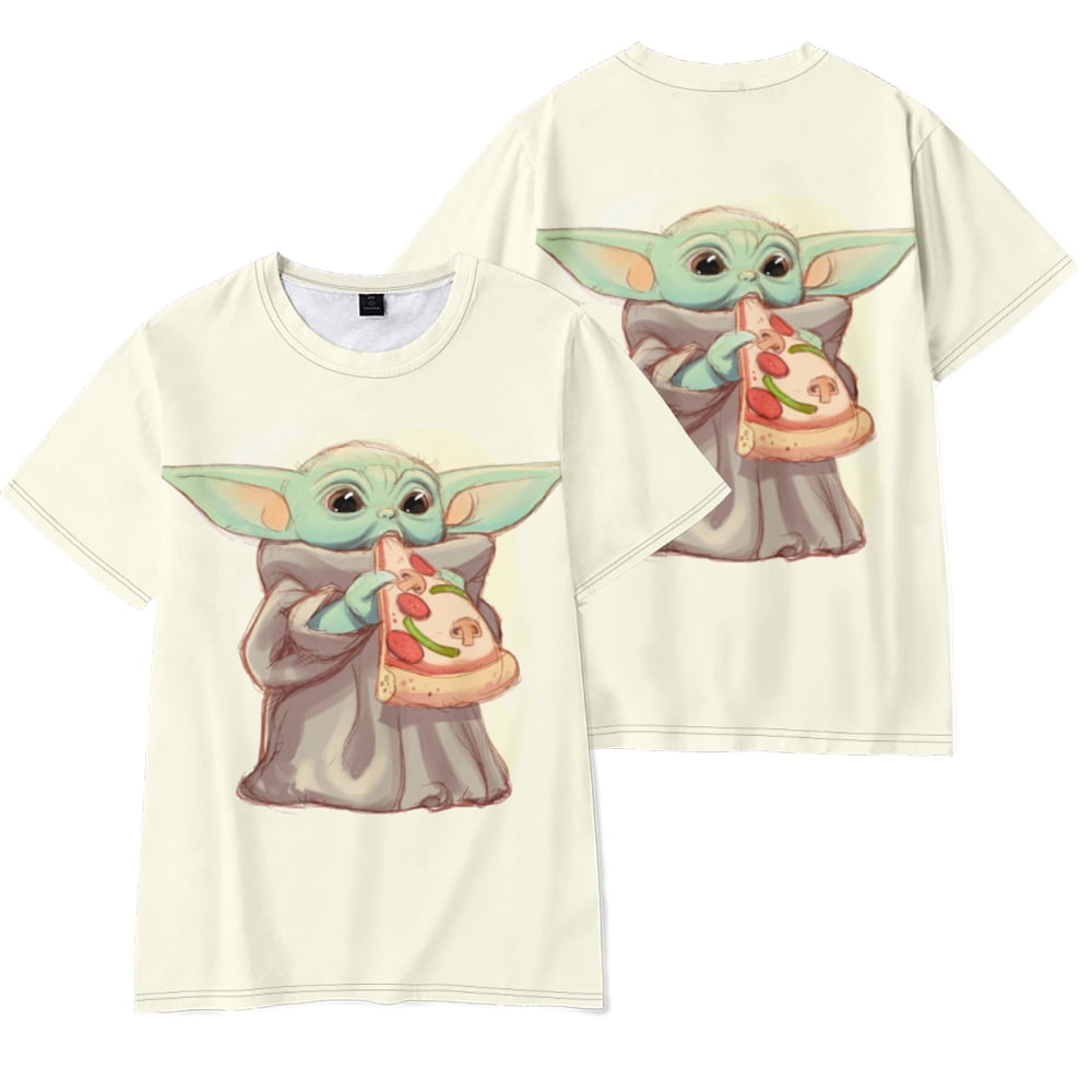 Baby Yoda Print Boys Clothes Cute Baby Girls T shirt Cartoon Funny Kids  Short Sleeve T-Shirts Summer Children Tops 