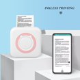 thumbnail image 4 of Mistaha Portable Mini Printer for Students - Pocket-Sized Quiz Printer with Thermal Printing Technology - Pink Color with 1 Roll of Printing Paper Included, 4 of 6