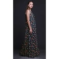 thumbnail image 5 of Bimba Dark Blue Floral Leaves & Tulip Printed Nightwear For Women Long Spaghetti Strap Maxi Dress Sleepwear Gown X-Large, 5 of 5