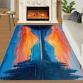thumbnail image 3 of Landscape Rugs for Bedroom - Forest Rug, Washable Rug, Sunset Carpet for Living Room, Mountains Area Rugs, Scenery Carpet, Nature Landscape Home Decor & Gifts 5x6ft, 3 of 6