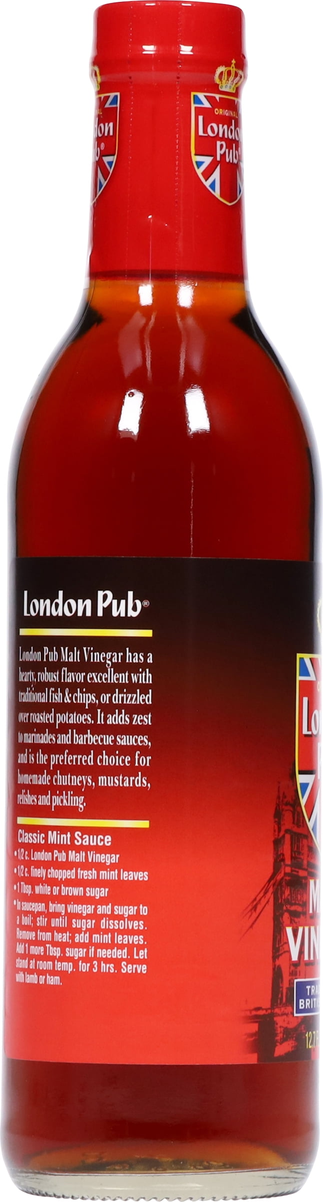 (6 pack) London Pub Traditional British Flavor Malt Vinegar 12.7 fl oz