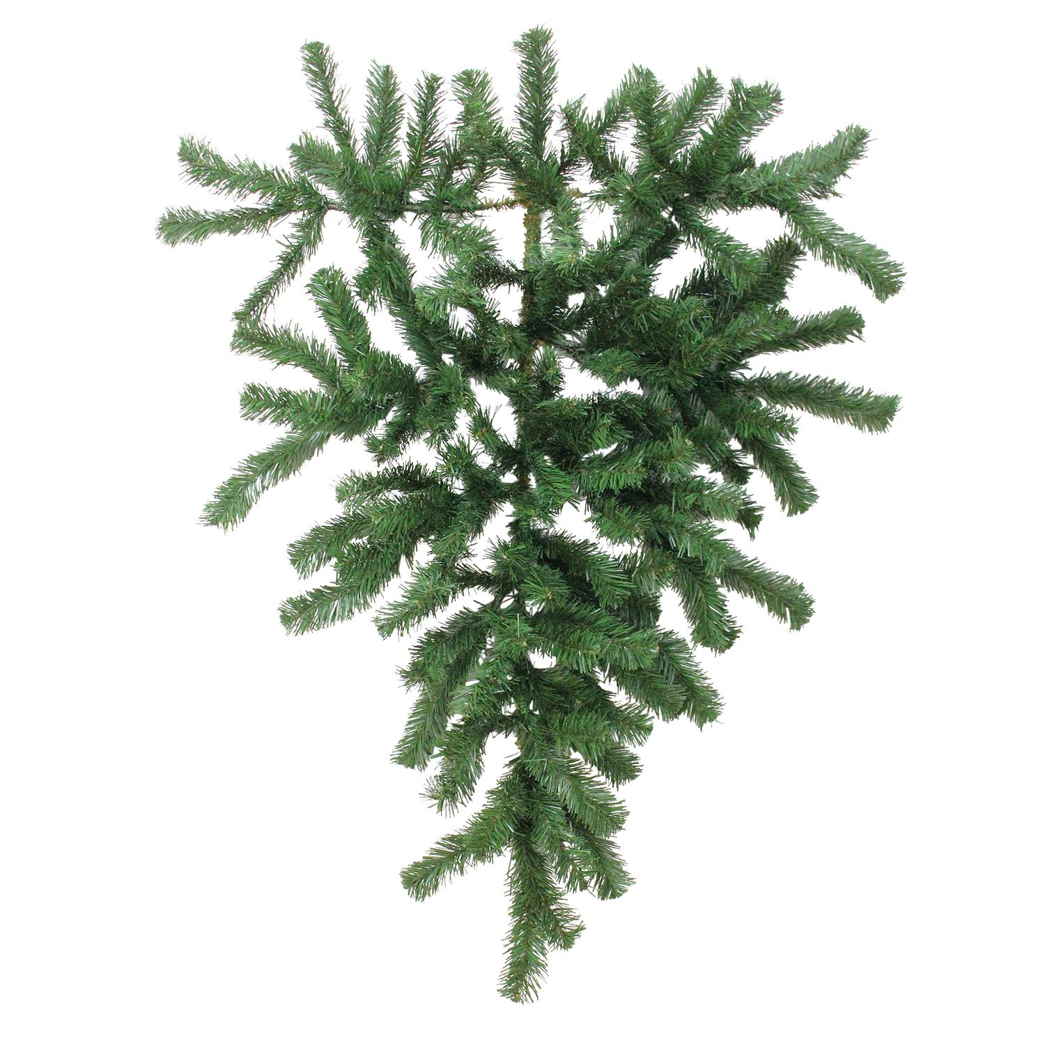 32" Deluxe Windsor Pine Artificial Christmas Teardrop Swag - Unlit