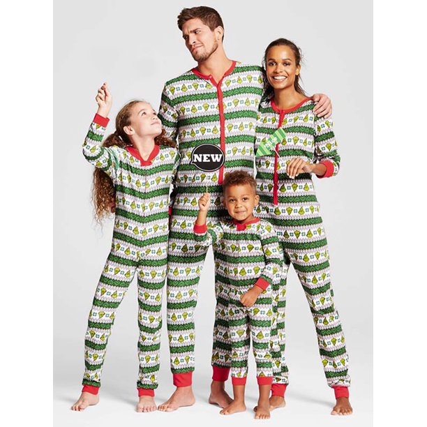 Wayren USA Family Matching Christmas Pajamas Set Men PJs Sleepwear