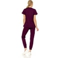 thumbnail image 5 of Medichic Mini Marilyn Women's Joggers Scrub Set Medical Nursing Stretch Flex V-Neck Jogger Scrubs Available in Over 20 Color, 5 of 5