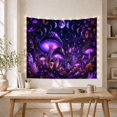 thumbnail image 5 of Moon Stars Forest with Rich Glowing Mushroom Broad, Mystical Fantasy for Space Lovers, Galaxy Room Decor, Mother'S Day Gift, Tapestry Wall Hanging for Bedroom and Dorm, 5 of 7