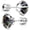 Rainbow Silver-7MM, variant on G23 Implant-Grade Titanium Screw Earrings, 20g, Pure Titanium Studs, Suitable for Sensitive Ears, 5A Cubic Zirconia Titanium Earrings, Unisex Reversible Earrings