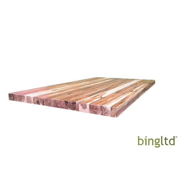 BingLTD - 42" L x 24" Rectangular Acacia Butcher Block Standard Countertop with Edge Grain(CT4224-AC-CC)
