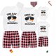 thumbnail image 3 of Pijamas familiares a juego de Navidad, conjunto de Pijamas cortos de Snowmies de Chillin de diseño exclusivo, 3 of 3