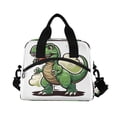thumbnail image 3 of joogoo Cute Dinosaur Insulated Lunch Bags Reusable Cooler Box with Shoulder Strap, 3 of 6