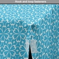 thumbnail image 4 of Floral Dog Crate Cover, Illustration of Rhythmic Abstract Art Deco in Blooming Monochrome Colors, Easy to Use Pet Kennel Cover Small Dogs Puppies Kittens, 7 Sizes, Deep Sky Blue White, by Ambesonne, 4 of 6