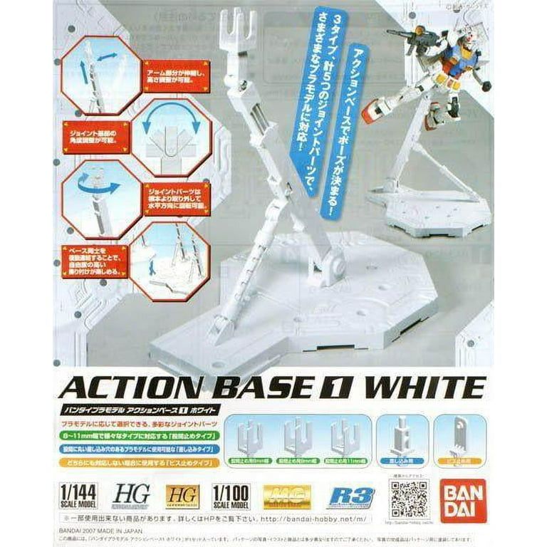 Bandai Hobby Gundam Action Base 1 Display Stand White 1/100 Scale for MG 