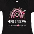 thumbnail image 4 of Inktastic Mimi and Peepaw Love Me Granddaughter Rainbow Girls Baby Bodysuit, 4 of 5