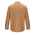 thumbnail image 3 of Nebwoak Mens Shirt Jackets Corduroy- Long Sleeve Lightweight Casual with Snaps Outwear with Pockets Khaki Size S, 3 of 5