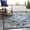 Teal, Aqua, Slate Blue / Kurnell, variant on Hauteloom Kurnell Living Room, Bedroom Boho Chic Area Rug - Traditional Vintage Medallion Carpet - Blue, Navy, Yellow - 7'10" x 10'