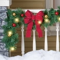 Collections Etc Decorated Solar Lighted Christmas Garland