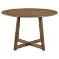 thumbnail image 3 of Dinah Round 47-inch Solid Wood Dining Table Walnut, 3 of 6