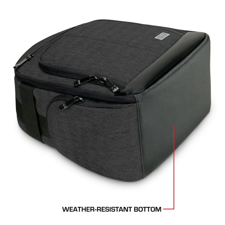 USA GEAR VR Headset Case Virtual Reality Backpack with Customizable Interior Compartments Compatible with VR Gaming Headset Controllers and More