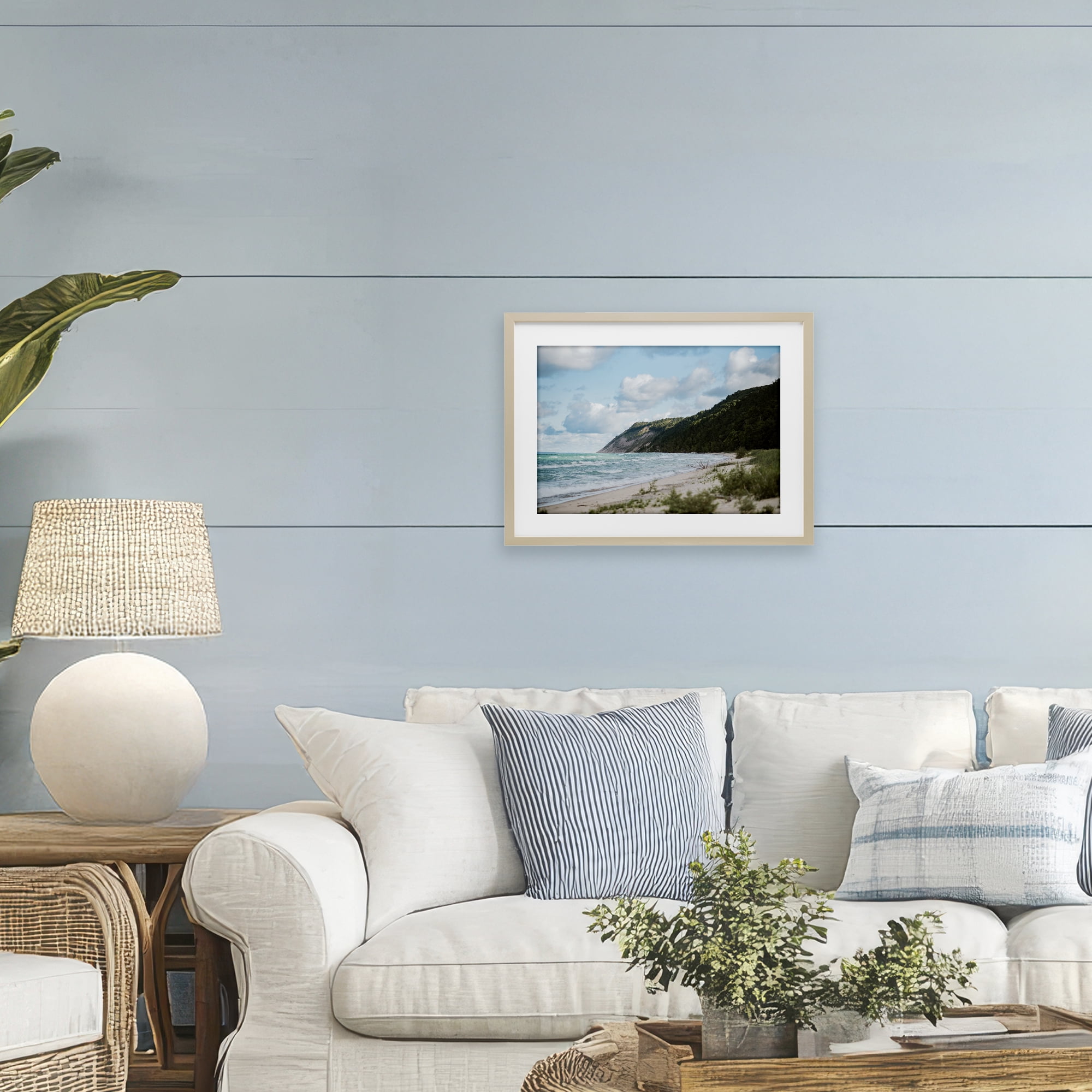 Stupell Industries Sleeping Bear Cliff Birch Framed Print Under Glass, design by Amy Carroll