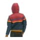 thumbnail image 3 of Womens Rainbow Zip-up Winter Down Casual Striped Hooded Puffer Coat, 3 of 4