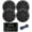 Black, variant on Kicker Weather-Resistant Marine Bluetooth USB AM/FM Stereo Receiver Bundle Combo with 2 Pair (QTY 4) of 6.5" 2-Way 150W Max Power Coaxial White Marine Audio Speakers, 50-Feet 16-Gauge Speaker Wire