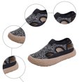 thumbnail image 4 of Rokment Womens Tie Dye Orthotic Chunky Walking Shoes Beach Casual Closed Toe Sandals Hollow out Comfortable Platform Slip on Socks Non Slip Nursing Work Flat Loafers Fashion Sneakers Black Size 6, 4 of 8