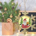 thumbnail image 4 of EUDIDV Xmas Decorative Lights Wish New Christmas Lighted Doorplate Christmas Decoration Doorplate Wooden Welcome Wooden Sign Decoration Home Door Hanging Festive Supplies, 4 of 7