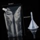 thumbnail image 3 of 10 unidades de petacas para bebidas, bolsa de licor, petacas reutilizables, petacas de plástico ocultables con embudo de plástico (420 ml) Adepaton SNFLD1175, 3 of 9
