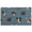 French Bulldogs Blue, variant on Dachshund and Flower Door Rugs,Washable Non Slip Door Mats Indoor,Decorative Door Mats,Entry Mat Indoor for Entrance,Bedroom,Kitchen,Bathroom,17"x30"