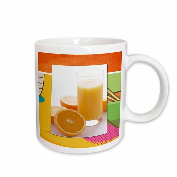 3drose, Oranges and Juice, 15oz Mug