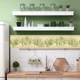 thumbnail image 3 of TRIMZ Fern Leaf Wallpaper Border - Tropical Style - Green, Beige 15' L x 10.25" W - Kitchen Wall Border, 3 of 6