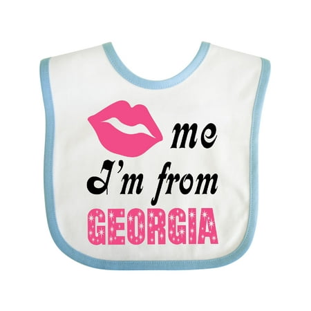 

Inktastic Georgia Cute Kiss Me Gift Baby Girl Bib