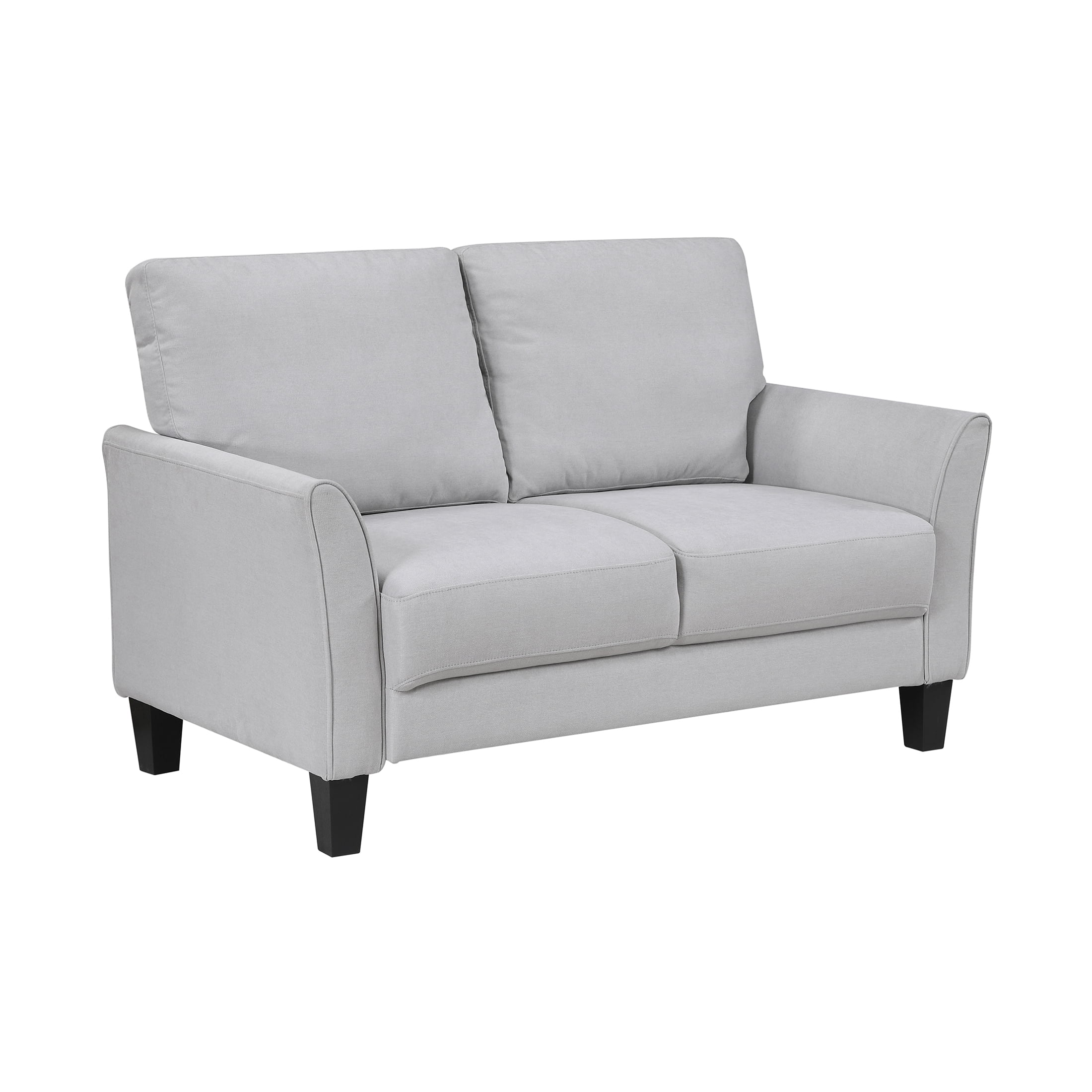 OakvillePark Islewyn Textured Fabric Loveseat, Gray