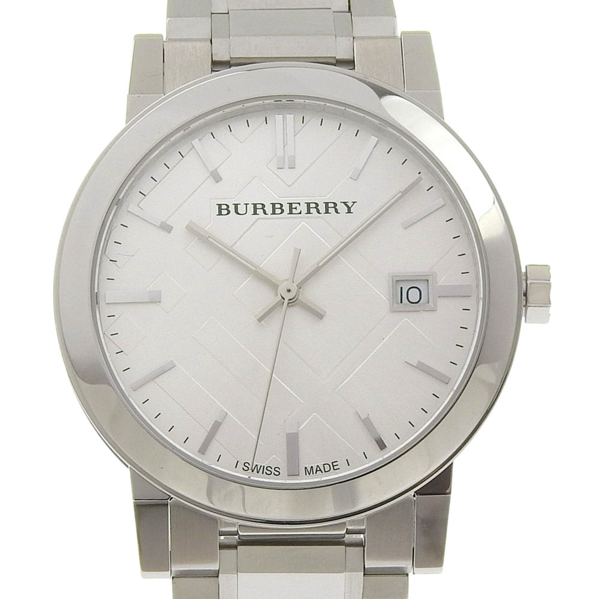 Burberry♡腕時計♡新品未使用 BURBERRY】バーバリー 腕時計 メンズ GMT 100M防水 カーキ 本革レザー